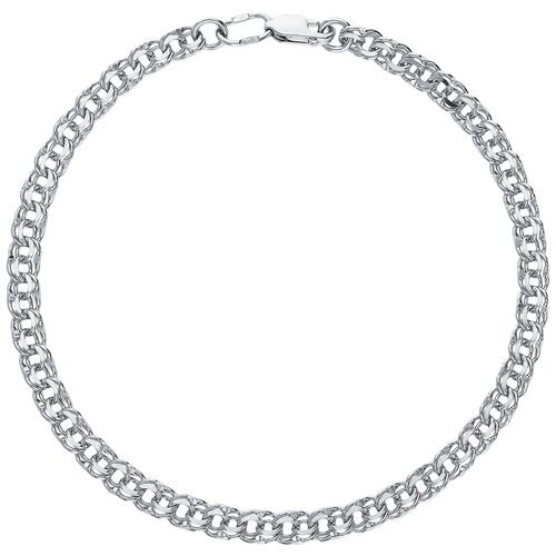 Браслет из серебра с алмазной гранью 965140604 SOKOLOV, средний вес изделия 4.66 гр., длина 20 см.