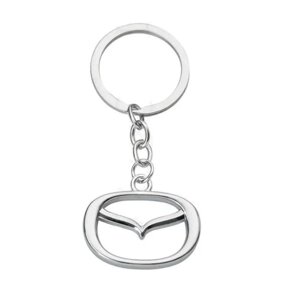 Брелок Mazda, глянцевая фактура, Mazda, серебряный
