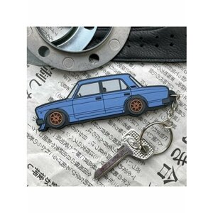 Брелок Resource Stickers для ключей, LADA, BMW, HONDA, TOYOTA / Resource Stickers, гладкая фактура, LADA (ВАЗ), голубой