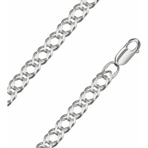 Цепь Krastsvetmet Цепь из серебра НЦ22-076-3 диаметром проволоки 0,7, серебро, 925 проба, родирование, длина 50 см, средний вес 10.87 г, серебряный