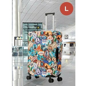 Чехол для чемодана 111004_L_марки, размер L, бежевый