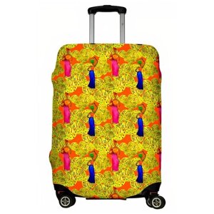 Чехол для чемодана "Девушка с кувшином" размер M (арт. LJ-CASE-M-370)