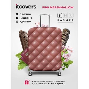 Чехол для чемодана iTCOVERS "Pink marshmellow", размер S (40-55 см)