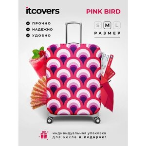 Чехол для чемодана itcovers, текстиль, 80 л, размер M, розовый, фиолетовый