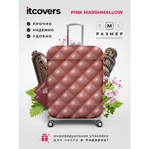 Чехол для чемодана itcovers, текстиль, 80 л, размер M, розовый