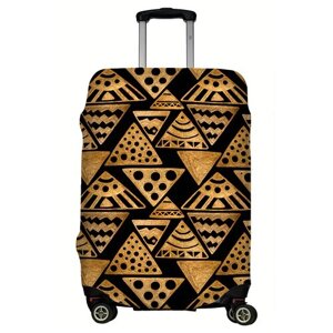 Чехол для чемодана LeJoy, полиэстер, размер L, черный, желтый
