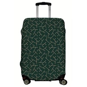Чехол для чемодана LeJoy, полиэстер, размер M, зеленый