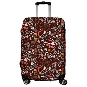 Чехол для чемодана LeJoy, текстиль, полиэстер, размер L, мультиколор