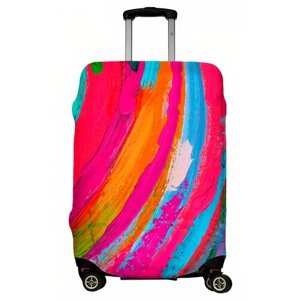 Чехол для чемодана LeJoy, текстиль, полиэстер, размер M, мультиколор