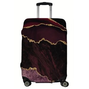 Чехол для чемодана LeJoy, текстиль, размер M, желтый, красный