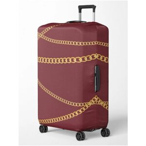 Чехол для чемодана , размер L, бордовый