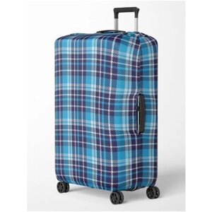 Чехол для чемодана , размер S, синий, фиолетовый