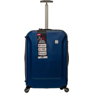 Чемодан IT Luggage, поликарбонат, 49 л, размер S, синий