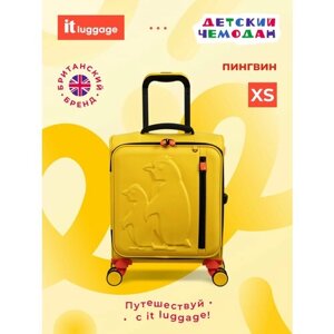 Чемодан-каталка IT Luggage, ручная кладь, 33х45х20 см, 2 кг, оранжевый, желтый