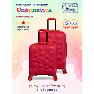 Чемодан-каталка IT Luggage, ручная кладь, 37х54х23 см, 2.4 кг, красный