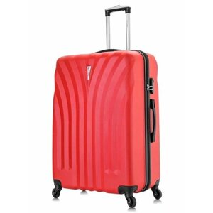 Чемодан L'case Phuket, ABS-пластик, 133 л, размер L, красный