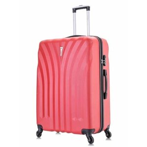 Чемодан L'case Phuket, ABS-пластик, 133 л, размер L, розовый