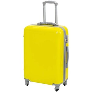 Чемодан на колесах дорожный большой семейный багаж для путешествий l+ TEVIN размер Л+ 76 см xl 120 л xxl легкий, прочный поликарбонат Белый рисунок