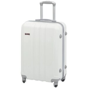 Чемодан на колесах дорожный средний багаж для путешествий для девочки s+ TEVIN размер С+ 60 см 52 л легкий и прочный abs (абс) пластик Желтый