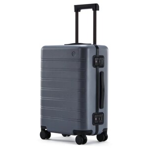 Чемодан NINETYGO Manhattan Frame Luggage, 39 л, размер 20", серый
