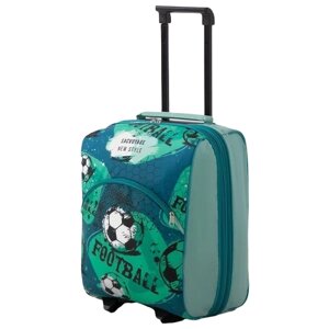 Чемодан Sacvoyage 3904385, ручная кладь, 32х42х23 см, 1.71 кг, зеленый, бирюзовый