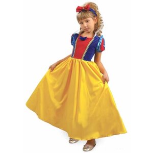Детский карнавальный костюм Белоснежки для девочки, рост 134 см