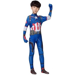 Детский карнавальный костюм - Капитан Америка - размер 130