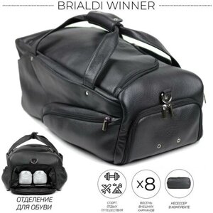 Дорожно-спортивная сумка BRIALDI Winner (Виннер) relief black