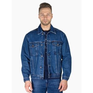 Джинсовая куртка Dairos, силуэт прямой, размер 4XL, синий