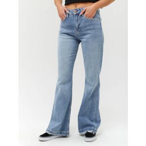 Джинсы CRACPOT джинсы женские клеш прямые, размер 25, голубой