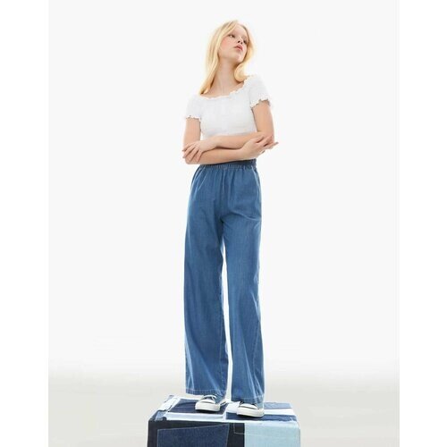 Джинсы Gloria Jeans, размер 9-10л/140 (35), синий