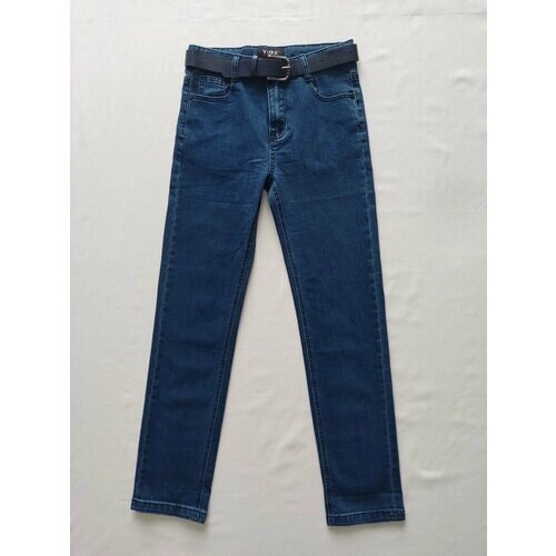 Джинсы Yuke jeans, размер 152, синий
