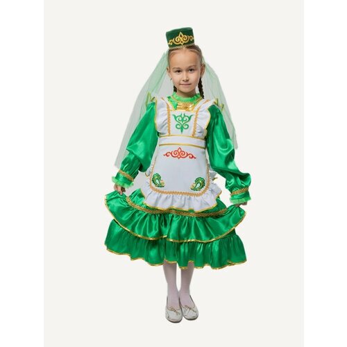 Фартук к татарскому национальному костюму для девочки, размер 122-140