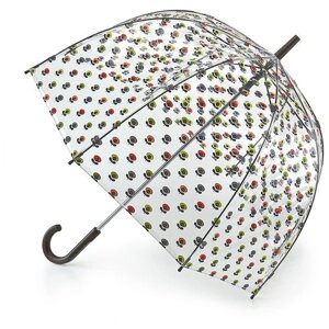 Fulton MiniMultiFlowerOval прозрачный зонт-трость