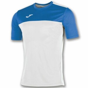 Футболка joma, размер 12л-2XS, синий, белый