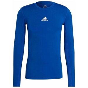 Футбольная футболка adidas, силуэт прилегающий, размер 2XL, синий