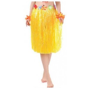 Гавайская юбка желтая, 60 см