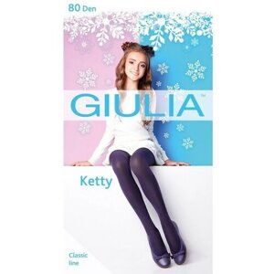 Giulia, размер Колготки детские KETTY 80 цвет морской (deep navy gul), рост 146-152 см, синий