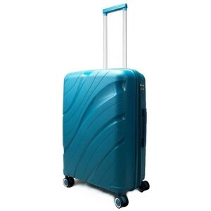 Impreza Волна - Средний чемодан с расширением белого цвета