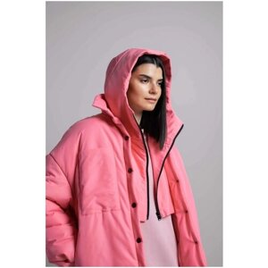 Капюшон Alexandra Talalay, демисезон/зима, размер One Size, розовый