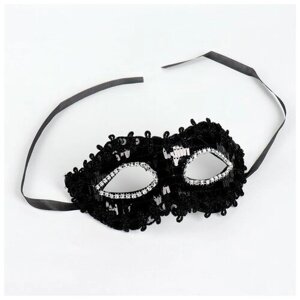 Карнавальная маска «Венеция», цвет чёрный