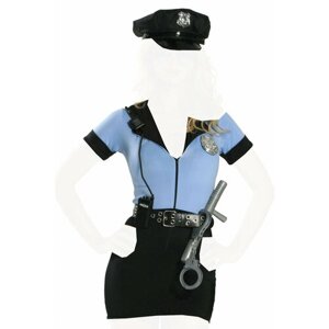 Карнавальные костюмы и аксессуары для праздника Полицейский девушка из рекламы женский N8220 ChiMagNa 42-44рр S/M
