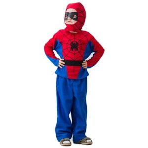 Карнавальный костюм человек паук люкс (с брюками), арт. 2518 рост: 104-116 см. (3-5 лет)