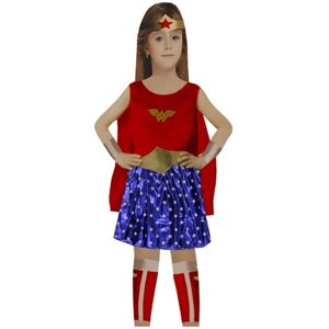Карнавальный костюм детский Супер-девушка героиня комикса LU1913-2 InMyMagIntri 110-116cm