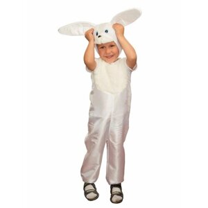 Карнавальный костюм детский Зайчик белый
