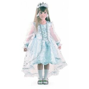 Карнавальный костюм для девочки "Снежинка Принцесса" размер 140 - 72