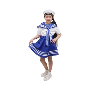 Карнавальный костюм "Морячка", платье, бескозырка, р. 28, рост 98-104 см