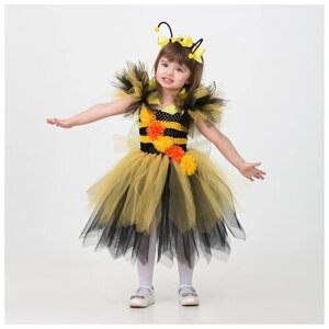 Карнавальный костюм "Пчёлка", сделай сам, корсет, ленты, брошки, аксессуары