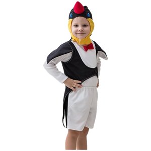 Карнавальный костюм пингвин в шортах большой, арт. 1984, возраст: 5-8 лет, рост: 116-134 см.