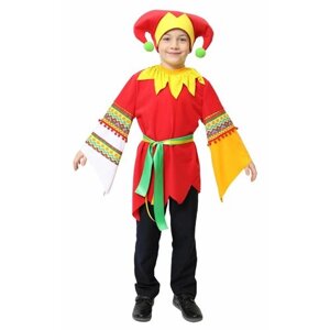 Карнавальный костюм скомороха детский Петрушка